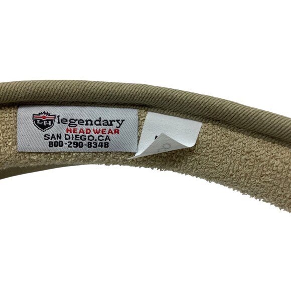 Raven Verrado Khaki Golf Visor Legendary Headwear Perfect Fit NEW - Picture 3 of 7